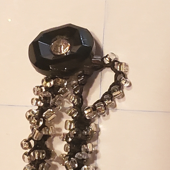 HAND CRAFTED "Hollywood" Bead Crochet Necklace and Bracelet Set - Picture 5 of 5